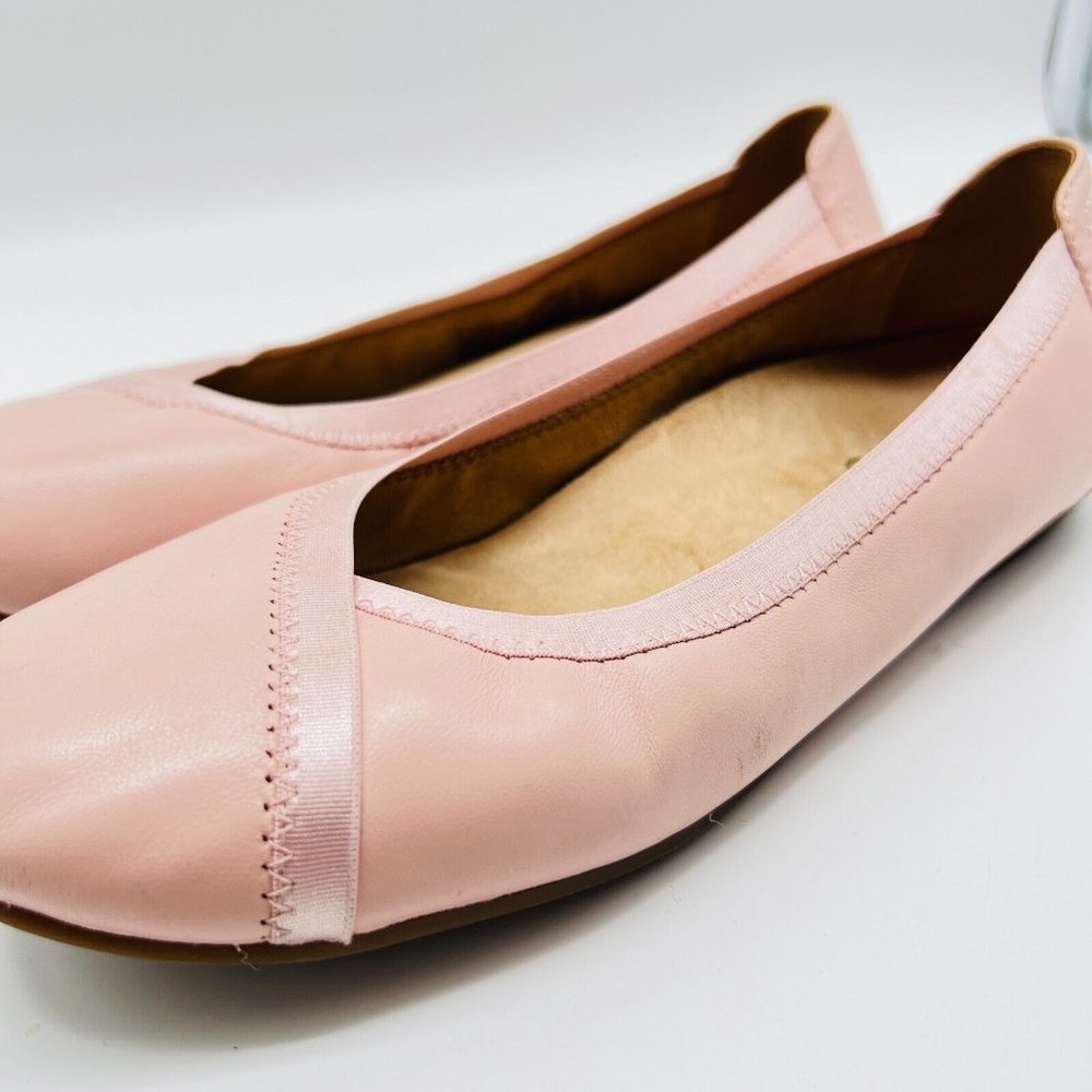 Vionic Ballet Flats Womens 8 Pink Caroll Leather Slip On Comfort Shoes - Picture 11 of 14